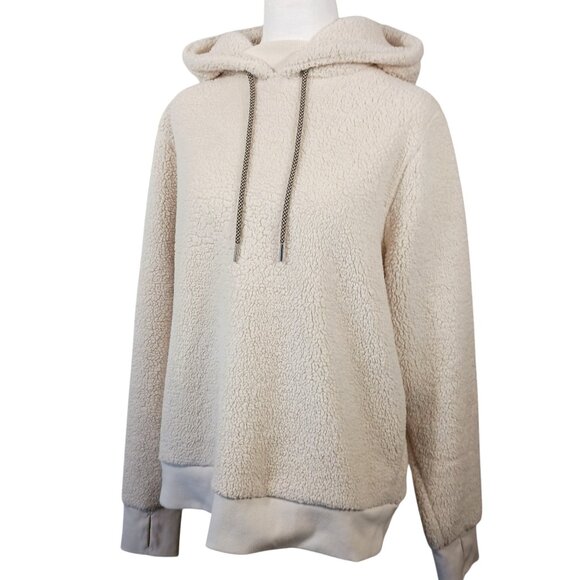 Athleta Tops - Athleta, Tugga Sherpa Hoodie, Creamy Ivory, Size Large, Cozy, Soft, Warm